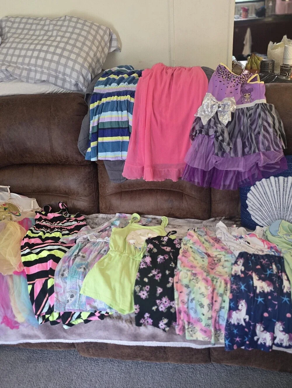 Girls Bundle Of Dresses/ Rompers Sizes 6-8